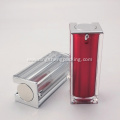 Red Square Pressivng Plastic Bottle Cosmetic Lotion Bottle